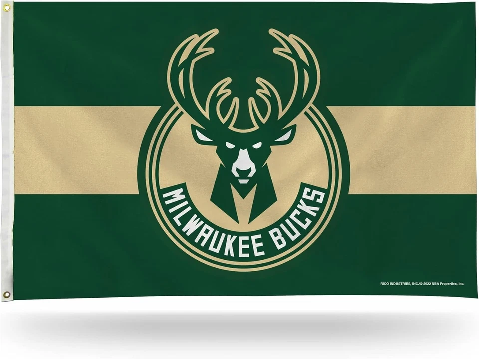 MILWAUKEE BUCKS-----3' X 5' BANDERA Foto 1 de 1
