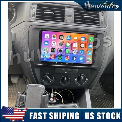 9" IPS Android 13 Car Stereo GPS Navi Radio Fit For CarPlay For VW Seat Skoda - Image 1 of 4