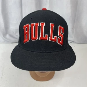 Chicago Bulls New Era 9Fifty Black Snapback Hat Cap Embroidered Logo NBA - Picture 1 of 11