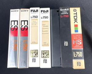 Lot (7) Betamax Untested tapes One Sealed SONY L-750 - Dune - Back to the Future - Picture 1 of 10