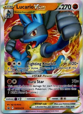 Lucario VSTAR Promo SWSH: Sword & Shield Promo Cards SWSH214 NM - Image 1 of 2