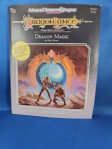 TSR AD&D Dungeons & Dragons - Dragonlance Dragon Magic 9244 DLE2 Fantasy W/ Map - Picture 1 of 15