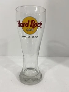 Hard Rock Cafe Pilsner Drinking Glass Beer Glass Myrtle Beach VG - Picture 1 of 6