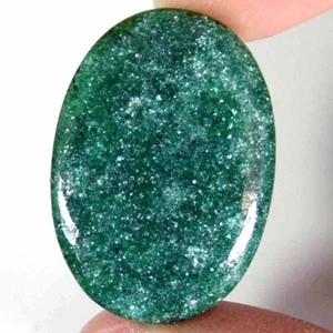 29.10Cts 23X33X4mm 100% Natural Rare Quality Green Aventurine Oval Cab Gemstone - Picture 1 of 5