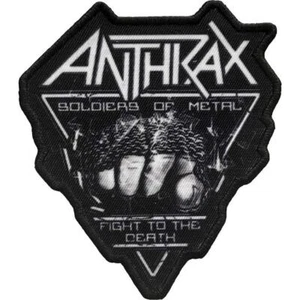 OFFICIAL LICENSED - ANTHRAX - SOLDIER OF METAL FTD IRON / SEW-ON PATCH THRASH - Picture 1 of 1