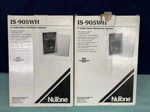 lot of 2 NuTone IS-905WH 5in Inside Music Distribution Speaker new in open box. - Picture 1 of 7
