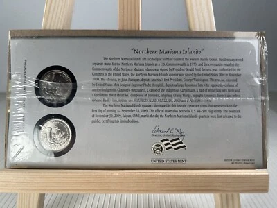 2009 Northern Mariana First Day - Cover Sealed Envelope WB6 P & D State Quarter - Image 1 of 4