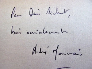 Envoi autographe. André Maurois. MEIPE OU LA DÉLIVRANCE - Picture 1 of 5
