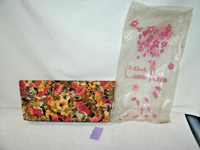 RETRO~AS Beck-- Bolso clutch de tela floral--12 x 5"-1960--sin usar/original Foto 1 de 2