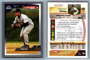Aaron Miles Second Base Colorado Rockies Topps Total Card 468 Sport Collectible - Picture 1 of 12