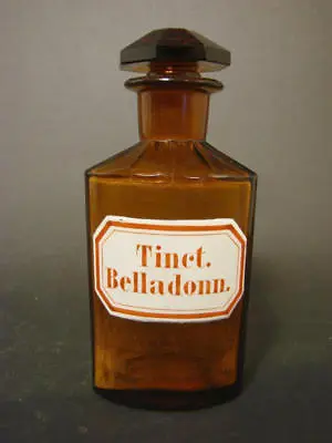 Apothekenflasche / Standgefäß Tinct. Belladonn. • 36.66€