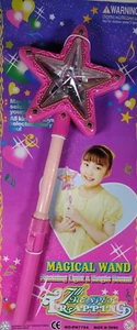 (3 Pack) NEW - Magical Pink Girl's Wand Flashing Light & Magic Sound 15" - Picture 1 of 6