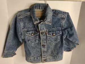 Chaqueta vaquera vintage Little Levi's talla 4 niños Mickey personalizada - Imagen 1 de 8