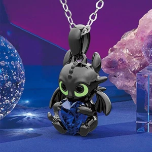 SALE How to Train Your Dragon Toothless Night Fury Metal Necklace Pendant Gifts - Picture 1 of 15