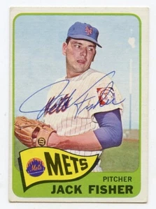 Jack Fisher Vintage Kugelschreiber signiert 1965 Topps #93 Mets Garantie authentisch KOA - Bild 1 von 1