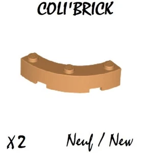 lego 48092 - 2x Brique / Brick Round corner 4x4 Macaroni - Medium Nougat - NEUF - Imagen 1 de 1