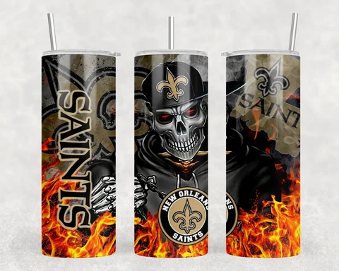 Saints Skull 20 oz Tumbler Cover