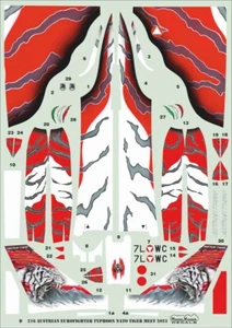 ModelMaker 1/48 D48216 Austrian Eurofighter Typhoon NATO Tiger Meet 2023 Decal - Bild 1 von 3