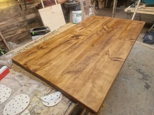 Handmade Canadian Pine Rustic Dining Table Tops 180cm X 100cm X 40mm Custom Size - Picture 1 of 11