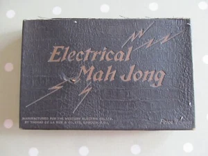 JUEGO DE CARTAS ELÉCTRICO MAH JONG DE COLECCIÓN DE THOMAS DE LA RUE CON FECHA 1924 - COMPLETO - Imagen 1 de 14