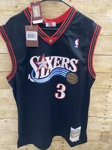 Mitchell & Ness Philadelphia 76ers Allen Iverson Swingman Jersey Mens Sz Large - Picture 1 of 8