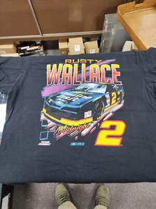 Fanatics NASCAR Classics Rusty Wallace #2 Miller 2XL Black Tee Shirt - Picture 1 of 2