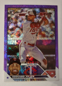 2023 Topps Update Edouard Julien Minnesota Twins Purple Ice Foil /799