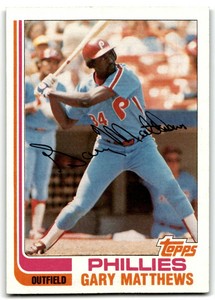 1982 Topps Gary Matthews Philadelphia Phillies #680
