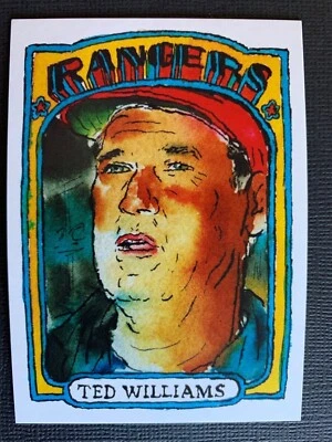 2022 Topps X Spotlight 70 II, TED WILLIAMS ,#43 Texas Ranger, by Andy Friedman - Image 1 of 2