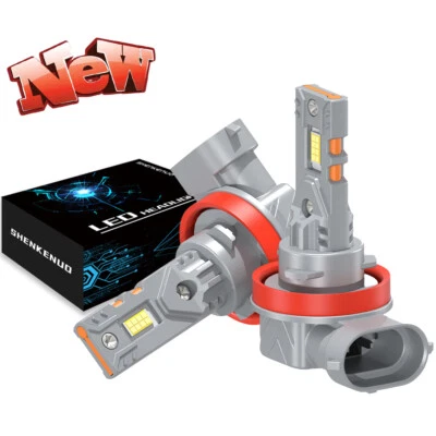 For Volvo VNL VNM 630 670 730 780 2X H11 6500K CSP LED Headlight Low Beam Bulbs - Image 1 of 4