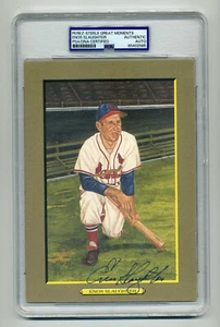 ENOS SLAUGHTER PSA/DNA SIGNED PEREZ STEELE GREAT MOMENTS CARD - NICE!! - Picture 1 of 1