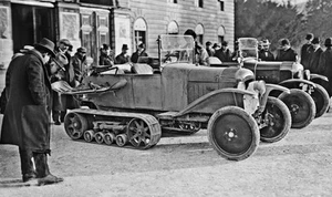 Tapis de bureau rétro cousu voiture 1921 citroen 10cv type b2 autochenille tout terrain - Photo 1/1