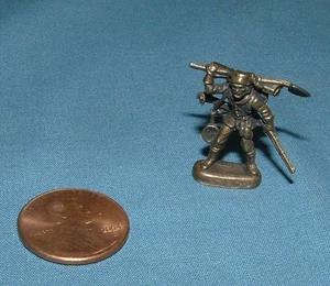 MINIATURE DOLLHOUSE BRONZE MINER W/ BACKPACK STATUE - GREAT CONDITION - Picture 1 of 3
