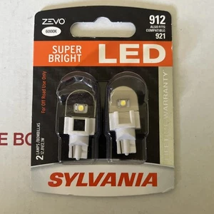 Sylvania ZEVO LED Light 912 White 6000K Two Bulbs High Mount Stop Brake Upgrade - Picture 1 of 1