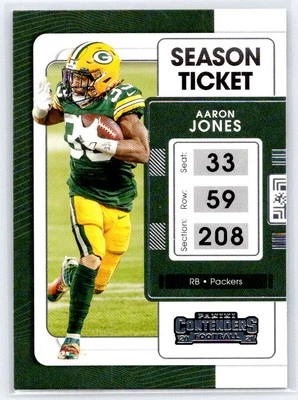2021 Panini Contenders #36 Aaron Jones - Image 1 of 2