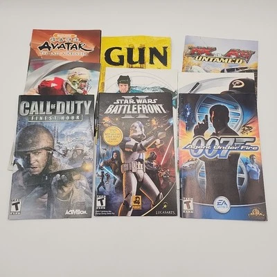 Playstation 2 PS2 9 Manual Lot No games Call of Duty, Star Wars, Avatar, Gun - Image 1 of 4