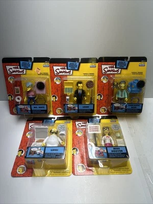 The Simpsons Set (5) Series 14 Figures Luigi Boltz Louie Hoover Sarcast Playmate - Image 1 of 4