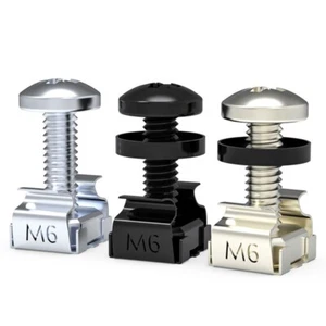 High Carbon Steel Cage And Screws Set Made or Rack Mount Server - Photo 1/10