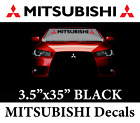 Mitsubishi Windshield Decal Car turbo Evolution DOHC Lancer Sport Sticker NEW