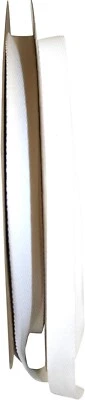 Ribbon Cotton Med Wt Twill White Rd, White 5/8 Inch X 100 Yards 100% Cotton - Image 1 of 4