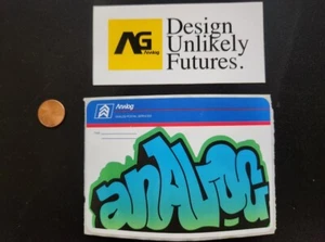 ANALOG/BURTON snowboard random 2 vintage sticker set Flawless NEW old stock - Picture 1 of 1