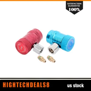 New Refrigerant Connector Air Conditioner Replacement Adapter fits R1234yf 2PCS - Picture 1 of 9