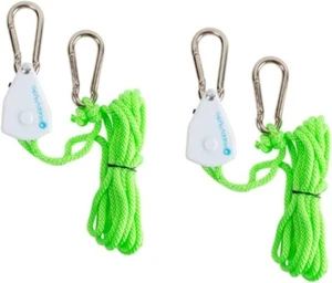 Happy Hydro - Ratchet Light Hanger - Heavy Duty 1/8" Rope - Hold 60lbs- 4 COUNT - Picture 1 of 3