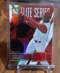 Ken Griffey Jr 2015 Panini Elite Series #d/10 SSP GU Patch Red Refractor #21