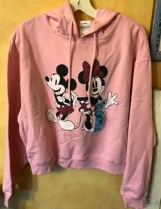 Mickey  & Minnie Hoodie - Girl's Size XL - Freeze New York - Pink - Picture 1 of 5