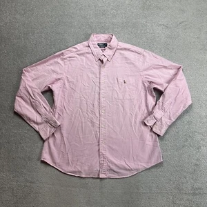 Camisa hombre Polo Ralph Lauren talla XL Custom Fit Logo manga larga 11313 rosa - Imagen 1 de 10