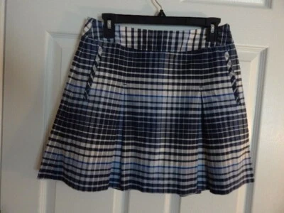 Pantalón corto para mujer Lizzgolf azul a cuadros (2) Foto 1 de 4