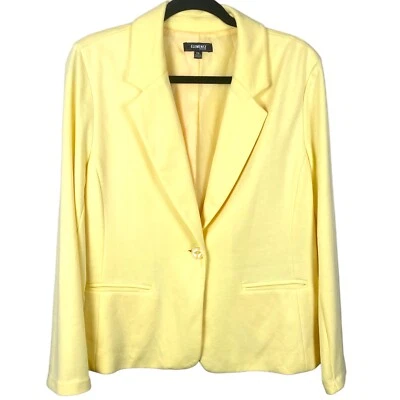 Elementz Petite Yellow Career Work Business Blazer Jacket Size PXL - Image 1 of 4
