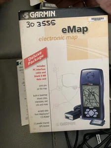 Garmin eMap AM Blue Portable Handheld 12 Parallel Channel GPS Hiking Geocaching - Picture 1 of 3