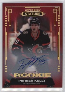 2021-22 Upper Deck Stature Rookies Red /35 Parker Kelly #191 Rookie Auto RC